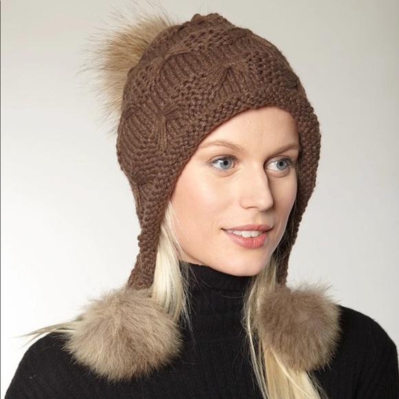 Linda Richards Genuine Fur Wool Knit 